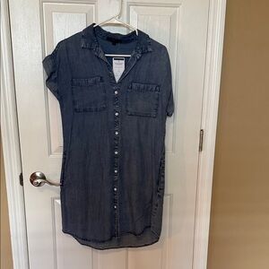 Velvet Heart Dark Denim Shirt Dress